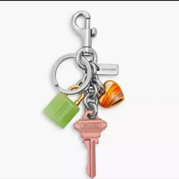 Coach Key Cluster Bag Charm - Picture 1 of 3